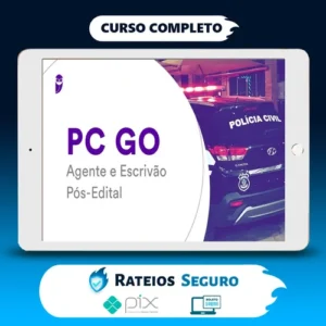 PC-GO (Agente e Escrivão) Pacote Completo - 2022 (Pós-Edital) - Estratégia Concursos